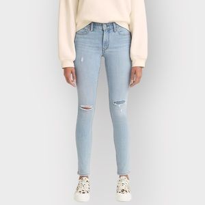 Levi’s 711 Distressed Skinny Jeans